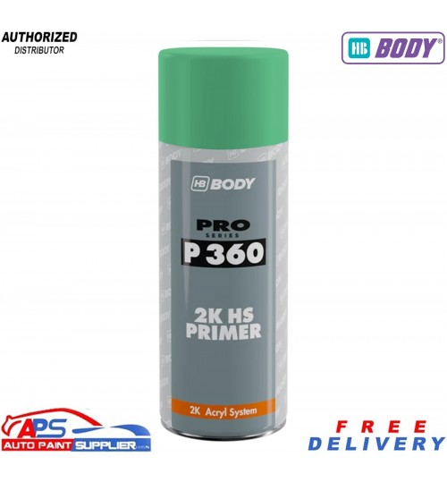 HB Body P360 High Build Primer Aerosol Green - 400ml